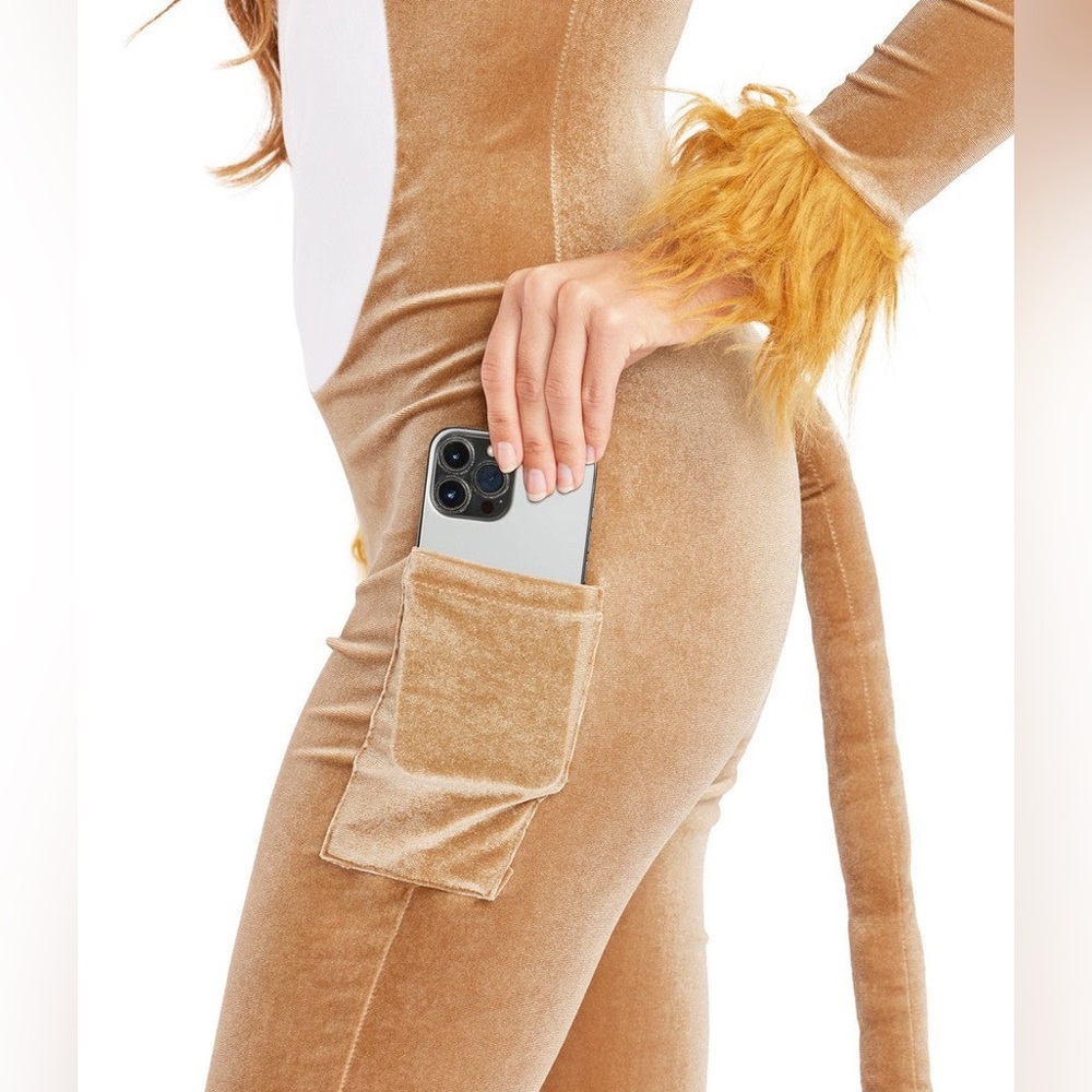TIPSY ELVES Women’s Lion Front Zip Bodysuit Halloween Costume/Cosplay | NEW/NWOT - Picture 5 of 13